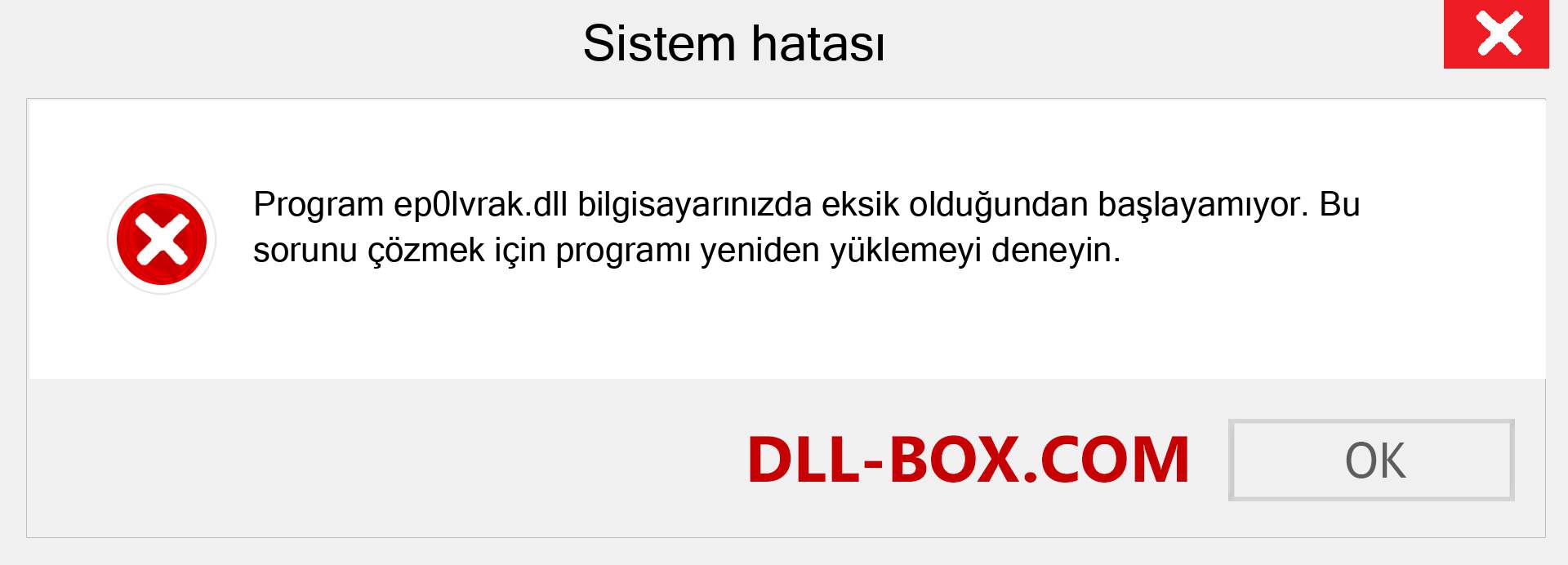 ep0lvrak.dll dosyası eksik mi? Windows 7, 8, 10 için İndirin - Windows'ta ep0lvrak dll Eksik Hatasını Düzeltin, fotoğraflar, resimler